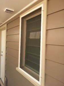 Custom built fly screens installed