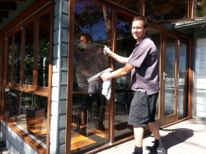 window washing fly screens northern beaches